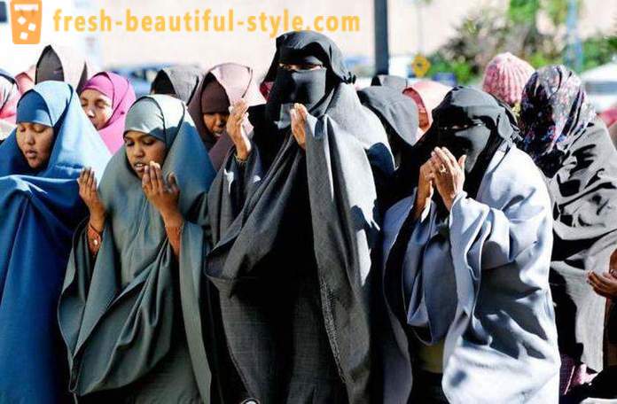 O que é o véu? outerwear das mulheres nos países muçulmanos