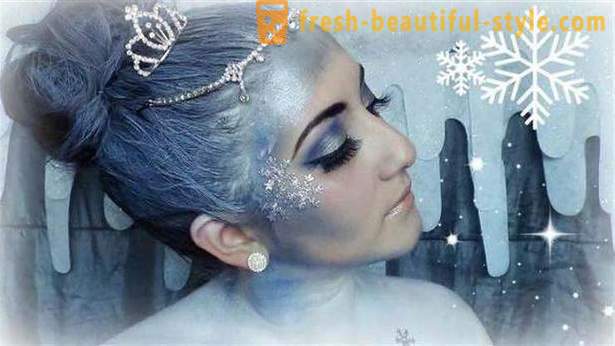 Maquiagem Snow Queen: opções de maquiagem e foto