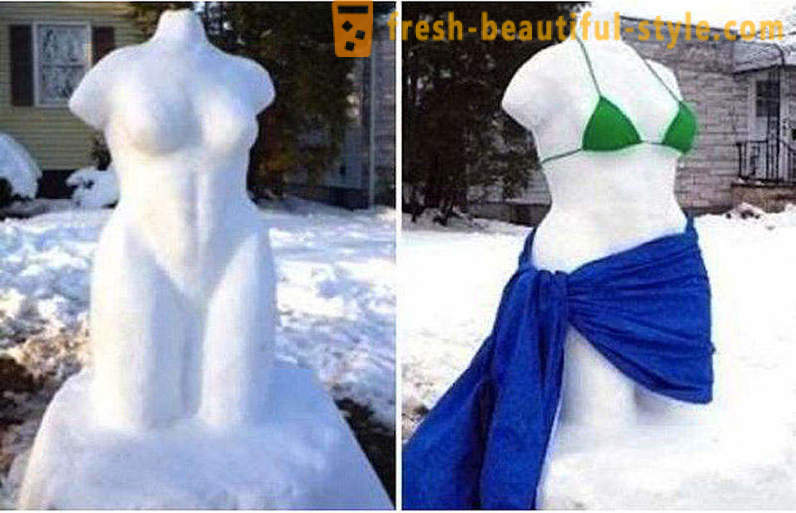 Além do mais, você pode esculpir para fora da neve