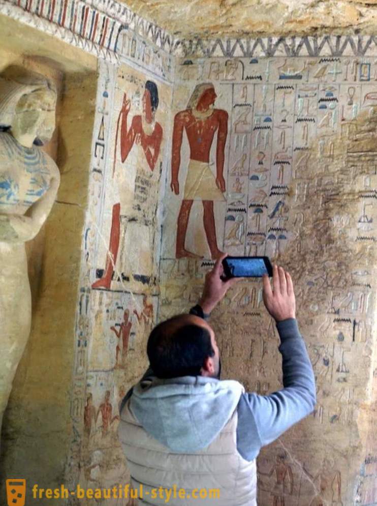 No Egito, descobriu a tumba de um padre