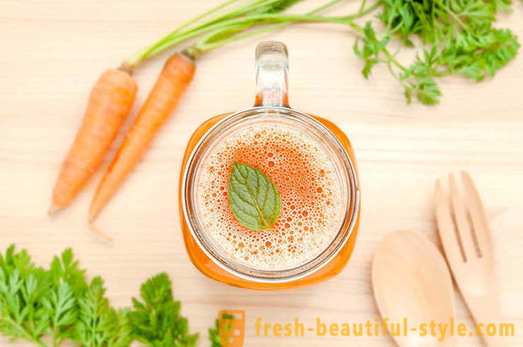 7 razões para adicionar à dieta de suco de cenoura saboroso e saudável