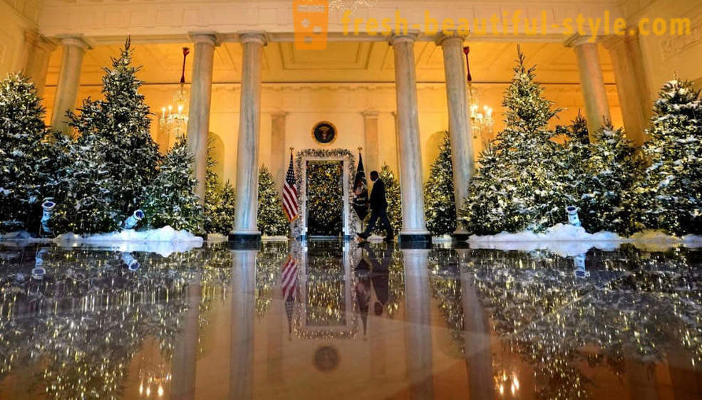 Como decorar a Casa Branca para o Ano Novo