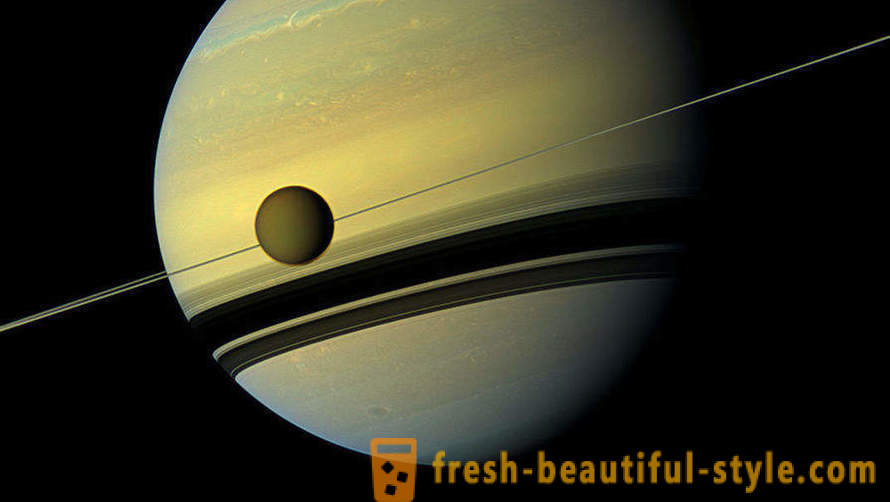 O mundo simplesmente com o dispositivo Cassini