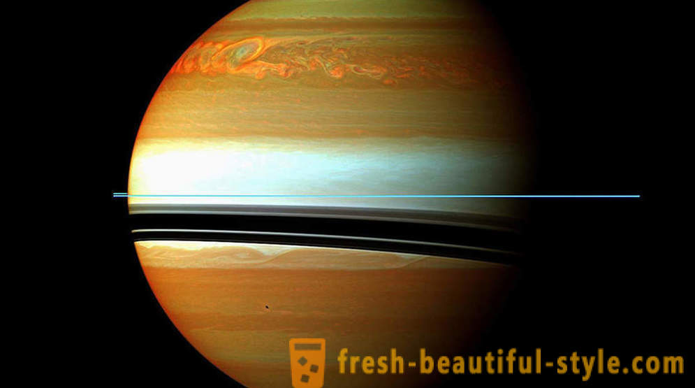O mundo simplesmente com o dispositivo Cassini