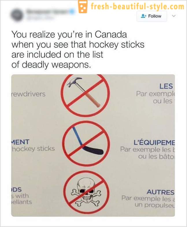 Coisas que podem ser encontrados apenas no Canadá