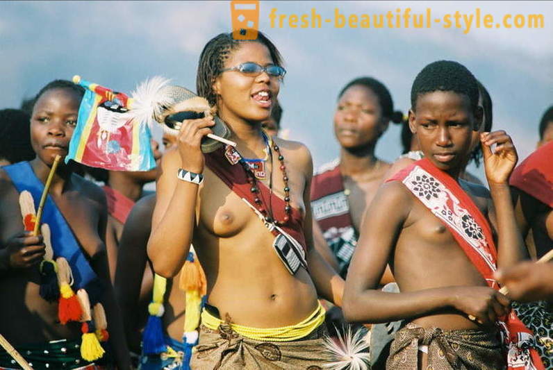 O desfile das virgens na Suazilândia em 2017