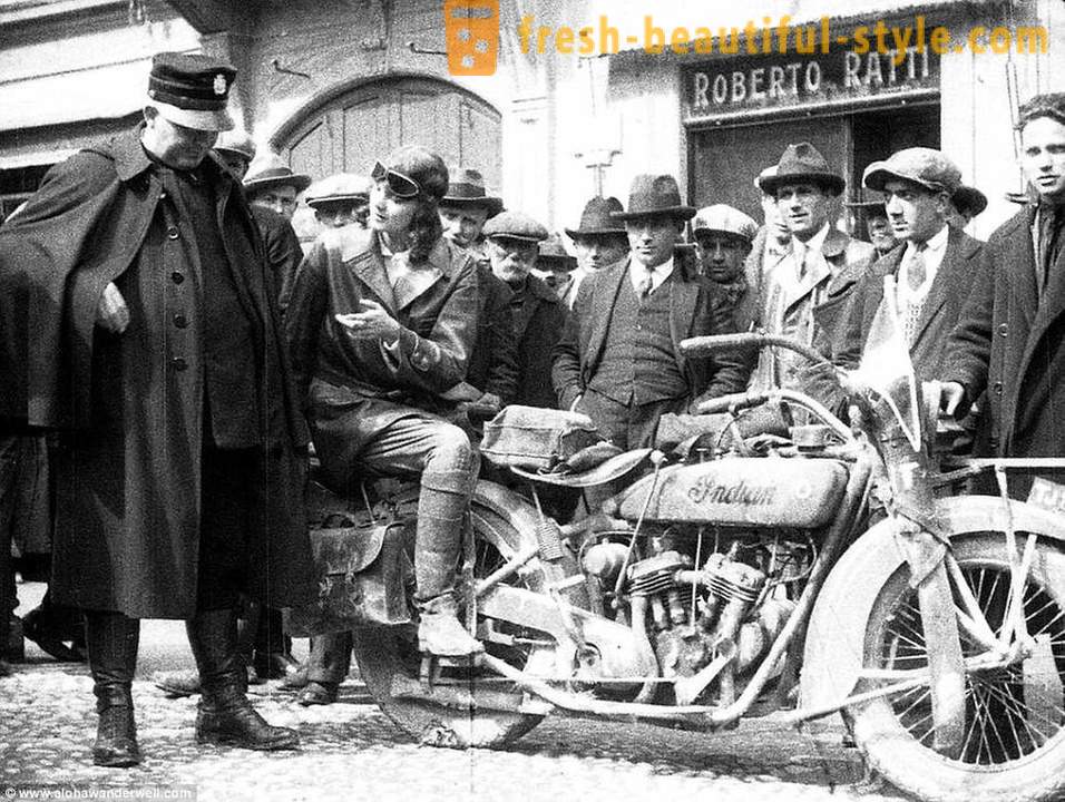 Indiana Jones em uma saia: a primeira mulher a dirigir em torno de 80 países em 1920