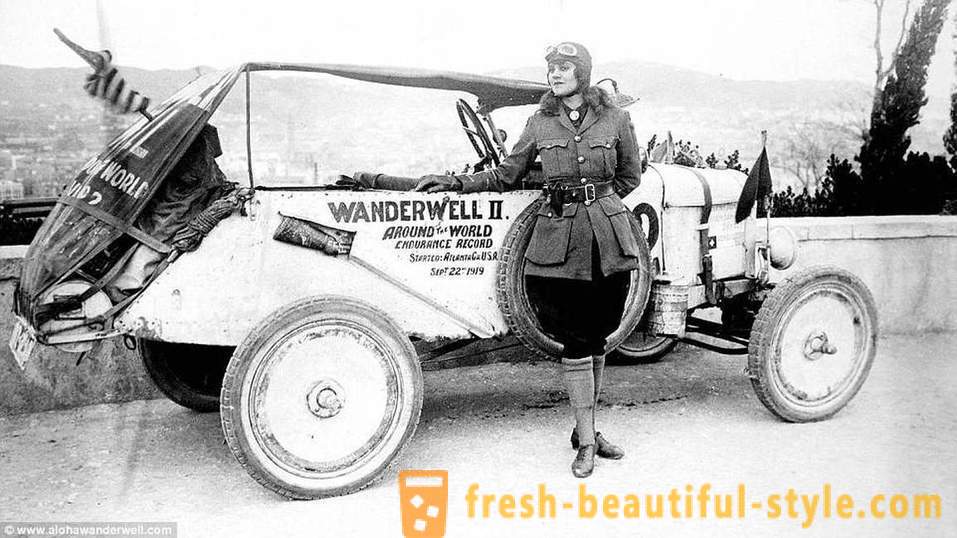 Indiana Jones em uma saia: a primeira mulher a dirigir em torno de 80 países em 1920