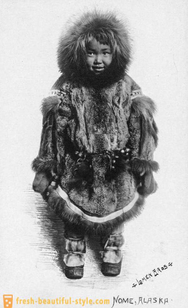 Esquimós do Alasca para inestimável fotografias históricas 1903 - 1930 anos