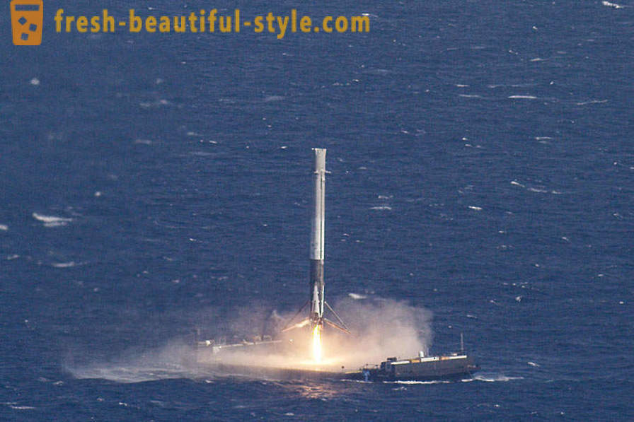 Falcon-9 vôo e aterrissagem