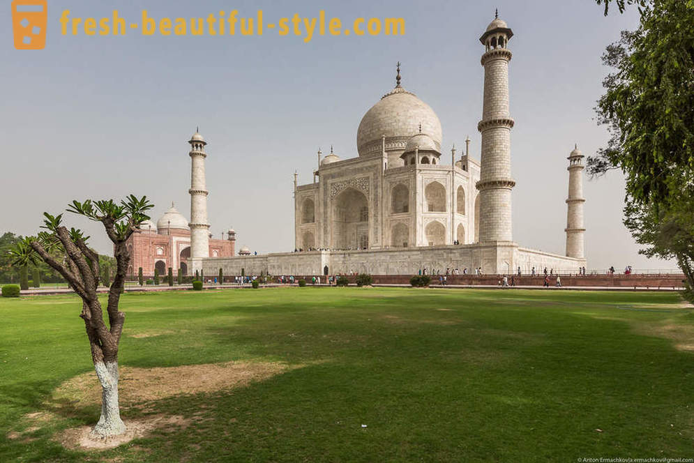 Uma curta paragem na Índia. Incrível Taj Mahal