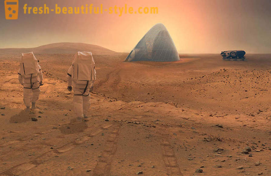 Casa em Marte, que é precisamente para construir
