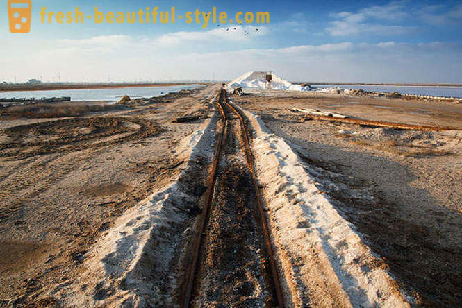 Extração de sal vivendo em Crimea