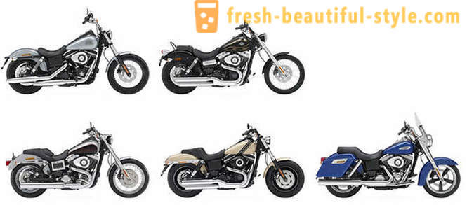 Os diferentes modelos de motocicletas de Harley-Davidson?