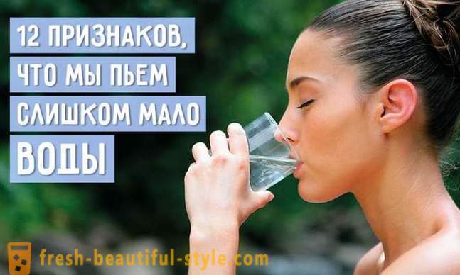 12 sinais que bebem pouca água