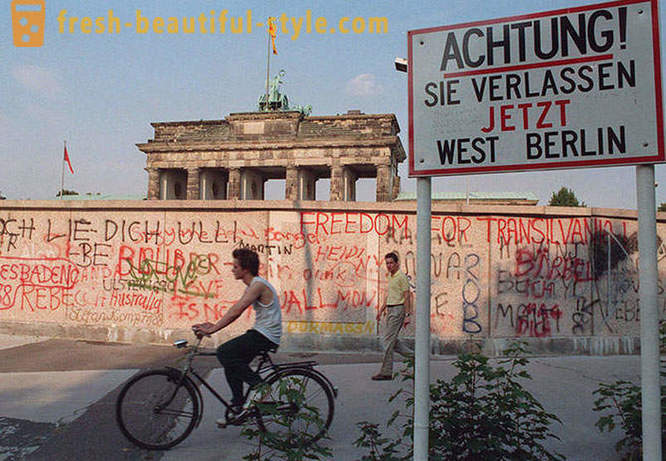 A queda do Muro de Berlim