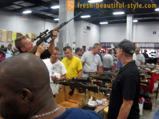 Exposição e venda de armas nos EUA