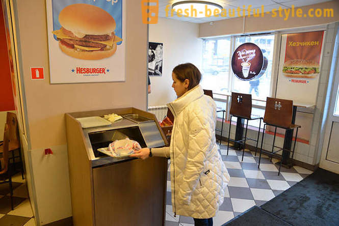 Visão de fast food de Moscou