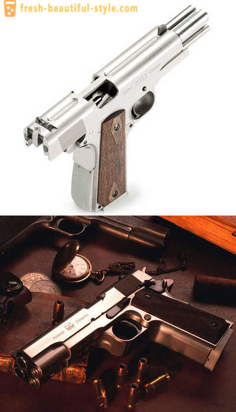 O primeiro dvuhstvolny pistola semi-automáticas