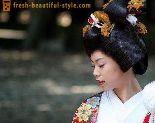 Penteados japoneses para meninas. penteado tradicional japonesa