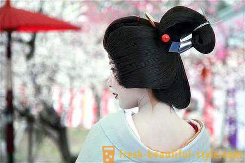 Penteados japoneses para meninas. penteado tradicional japonesa