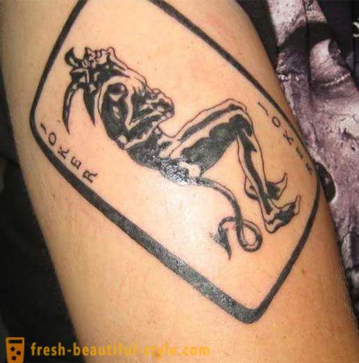 Tatuagem Joker: símbolos e fotos