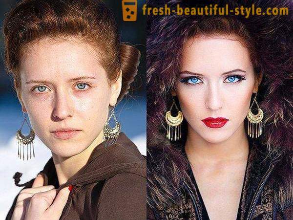 Antes e depois: make-up como um meio de mudar a aparência