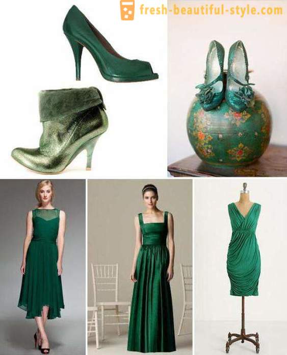 Desde o que vestir vestido esmeralda? Maquiagem, manicure, sapatos sociais para Emerald