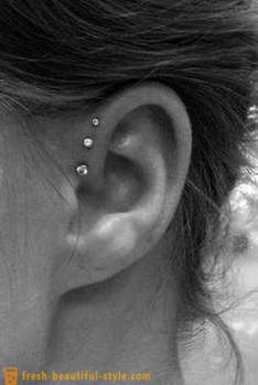 A punção da cartilagem da orelha: tratamento, os efeitos de