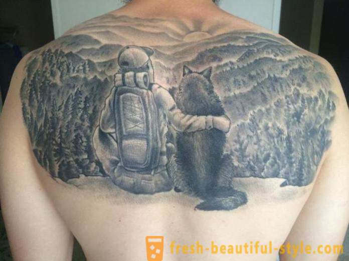 Tatuagem dos homens em suas costas: prós, os contras e opções de esboços.