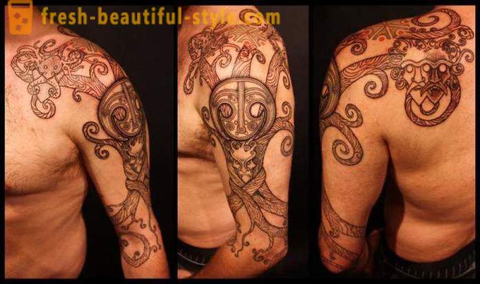 Tatuagem masculino eslava em seu braço